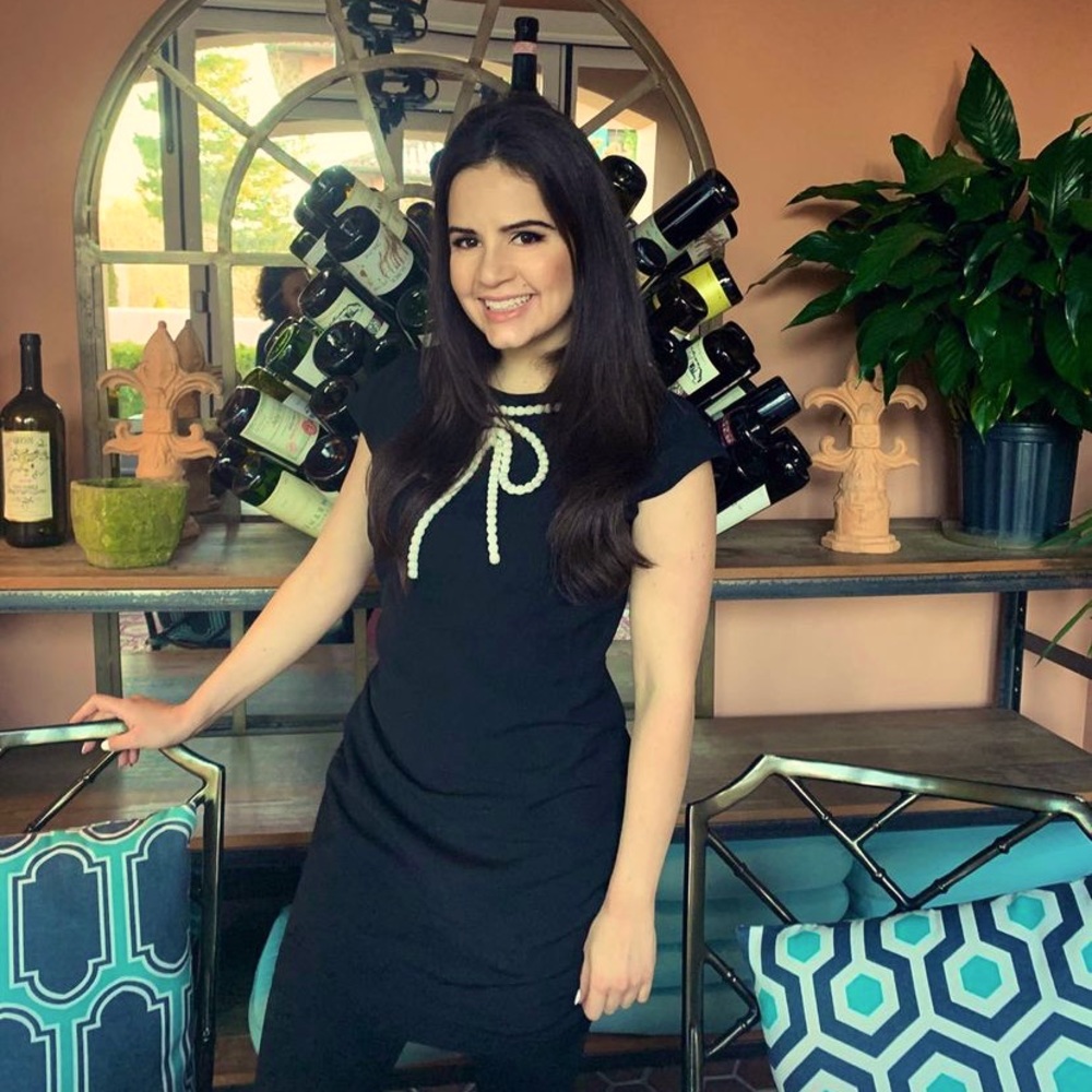 Ted Baker Black Dress with Beaded Bow Detail